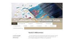 Desktop Screenshot of praxis-zwickle.de